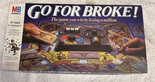 Go for Broke Board Game 1985 Vintage Retro MB Games - Complete