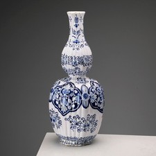 Vaso Antico Maiolica Manifattura di Aprey Francia XIX Secolo Originale