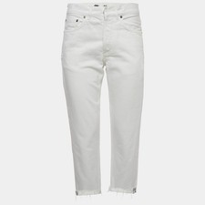 Christian Dior White Denim Straight Fit Jeans XSWaist 28