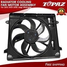 Radiator Cooling Fan Assembly Fits Jeep Wrangler 2012-2017 Wrangler JK 2018 3.6L