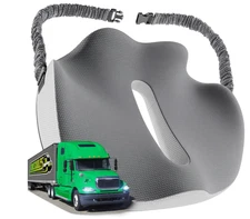 Semi Truck Seat Cushion for Truck Driver Upgraded Back Support Memory Foam Truck