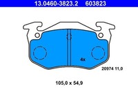 Bremsbelagsatz Scheibenbremse Hinterachse FüR CitroËN Peugeot Saxo Xsara Break