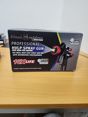 Spectrum Black Widow HVLP Spray Gun BW-HVLP-RF #59825 BRAND NEW