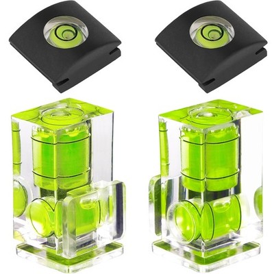 4 Pack Camera Hot Shoe Bubble Levels 2 Axis 1 Axis Level Set