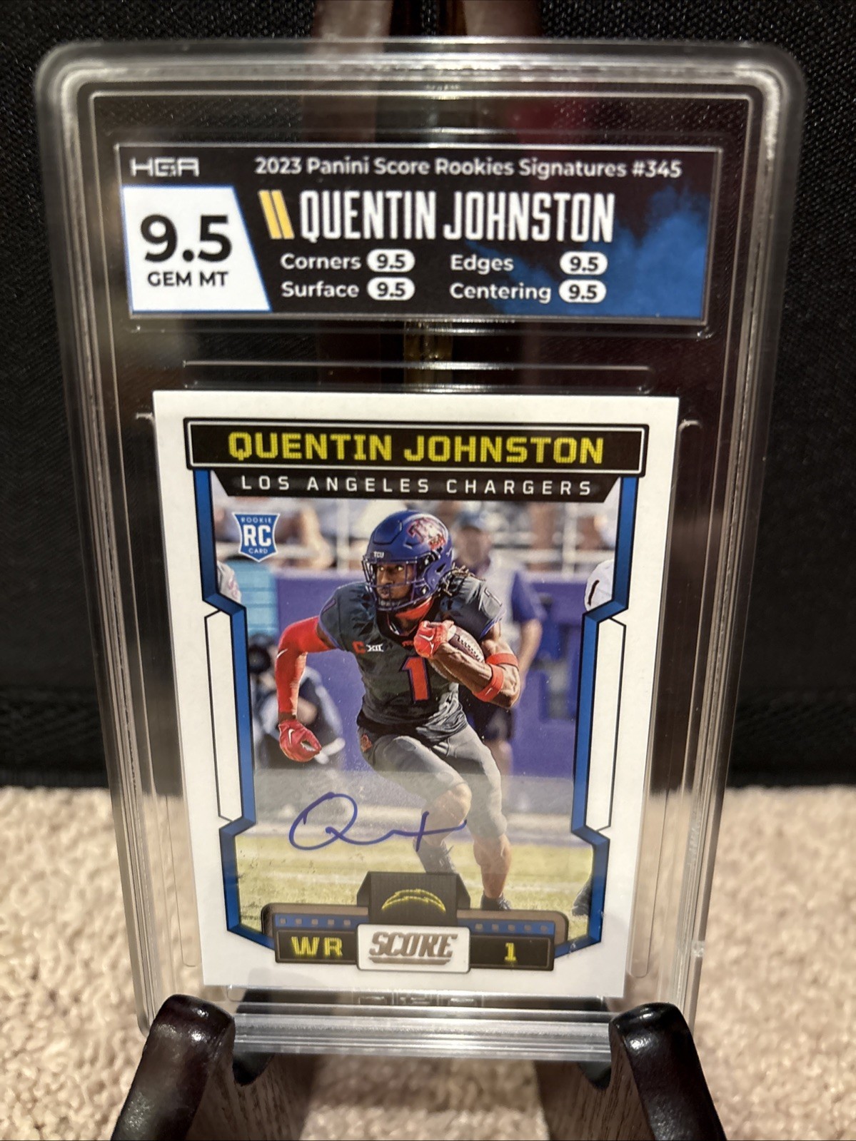2023 Score - Rookies Quentin Johnston #345 Signatures (AU, RC)