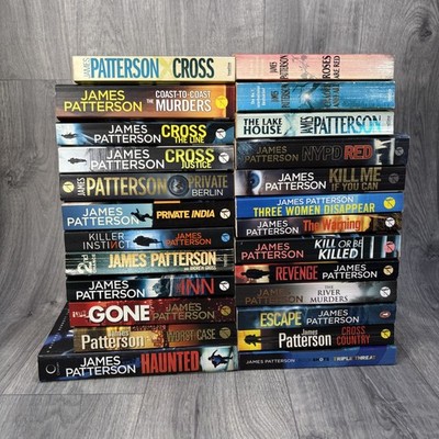 James Patterson Paperback Books Bundle Lot Thriller Mystery Crime Series x25