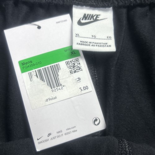 Nike Herren NSW Sportswear Club Strickshorts Größe XL, schwarz weich Frottee neu mit Etikett FQ4359 - Bild 3 von 11