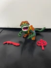 Vintage 1989 TMNT Ninja Turtles Leatherhead Complete Playmates Toys Figure