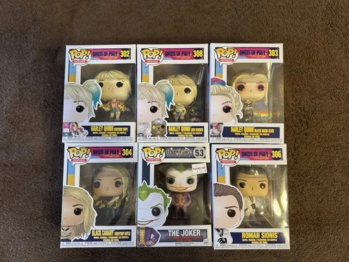 Funko Pop DC Birds of Prey & Joker Vinyl Figures Set of 6