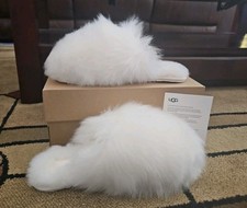 Beautiful NIB UGG Women's Scuffette Chalet in WHITE Size 8