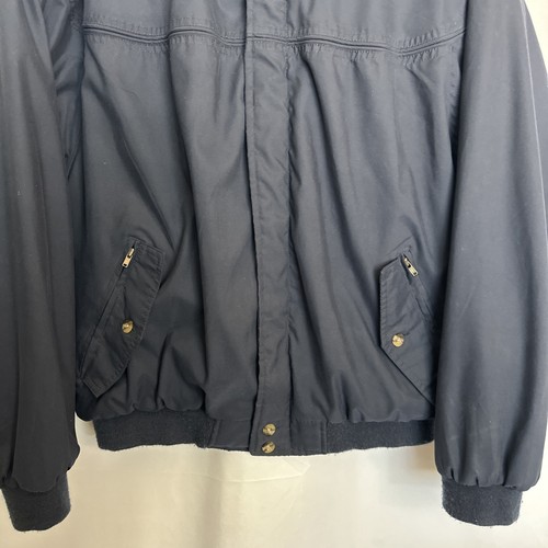 Vintage La Paz by Catalina Full Zip Bomber Jacket Quilt Lined Navy Large #090 - Picture 3 of 24
