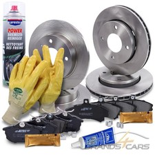 ATEC BREMSSCHEIBEN + BREMSBELÄGE BREMSKLÖTZE VORNE + HINTEN FÜR SMART FOR-FOUR