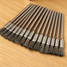 10pcs Small Stainless Steel Wire Brush Set for Rotary Tools