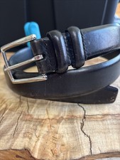 Polo Ralph Lauren Black Italian Leather Belt Size 40