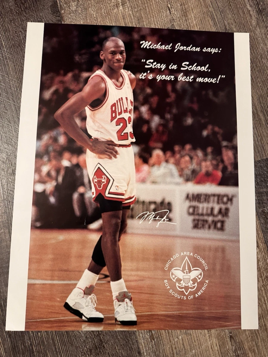 Michael Jordan Basketball Chicago Bulls Vintage Sports Posters for