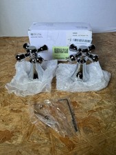 Delta H695 Cassidy Two Metal Cross Bath Roman Tub Handle Kit - Chrome NIB