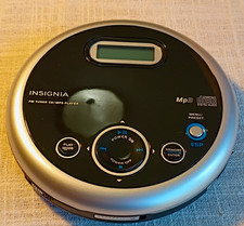 Insignia NS-P5113 AM/FM CD Player w/ MP3 Playback, ESP, Black/Silver