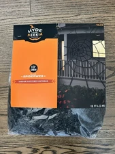 Hyde and EEK! Boutique 10' Length Black Spiderweb for Indoor/Sheltered Outdoor