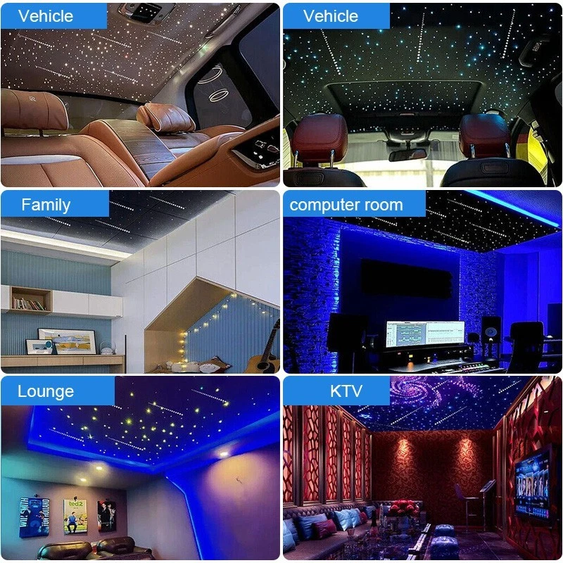 32W Starry+Twinkle+Meteor Car Headliner Light kit shooting star Ceiling Light - Image 3 of 4