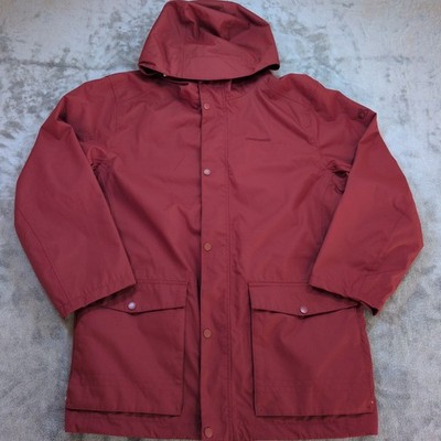 Craghoppers Men's Aquadry Waterproof Rain Coat Hooded Jacket Medium Red