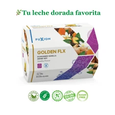 FuXion Golden FLX  Leche Dorada Con Cúrcuma, Jengibre y Especias 28 Sticks