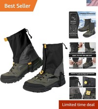 Waterproof Gators for Hiking Boots and Shoes Lightweight Adjustable Leg Gaite...