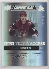 2021 Upper Deck Credentials Debut Ticket Access /999 Tier 1 Cam Dineen #82 0l2