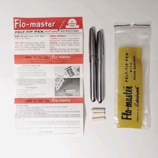 Penna vintage Esterbrook Flo-Master Advanced punta in feltro con inchiostro ricaricabile controllo valvole