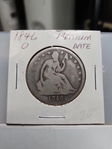 1846-O Medium Date SEATED LIBERTY HALF DOLLAR VG