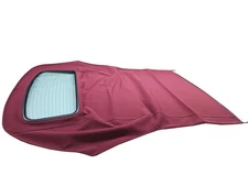 Fits:Porsche Boxster 1997-02 986 Soft Top w/ GLASS Window Haartz BURGUNDY Canvas