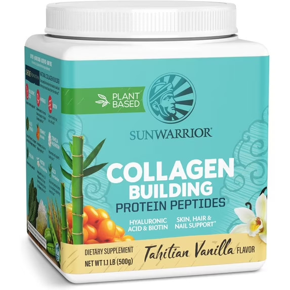 SunWarrior Collagen Building Protein Peptides Tahitian Vanilla 2.2lb Exp 6/18/27
