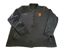 Nike Baseball San Francisco Giants Track Jacket Mens XL Black Full Zip MLB SFG31