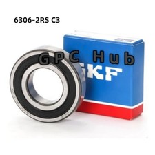 1PC NEW SKF 6306-2RS C3 Double Rubber Seal Ball Bearing 30x72x19mm Fast ship