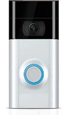 RING 8VR1S7-0EN0 WIRELESS RING DOORBELL V2 - SILVER