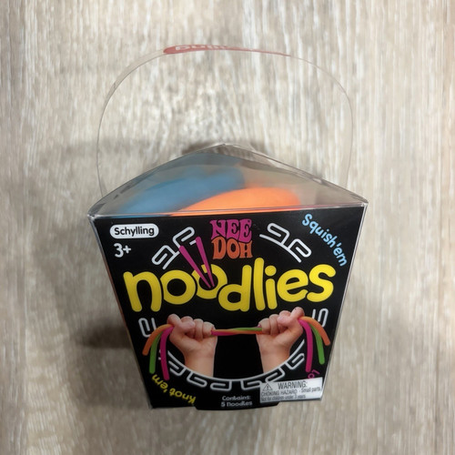 Schylling NeeDoh Noodlies Tactile Squish Squeeze Toy, Multicolor