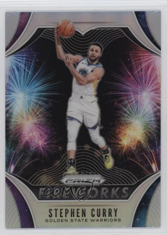 2019-20 Panini Prizm Fireworks Silver Prizm Stephen Curry #3 0i2a