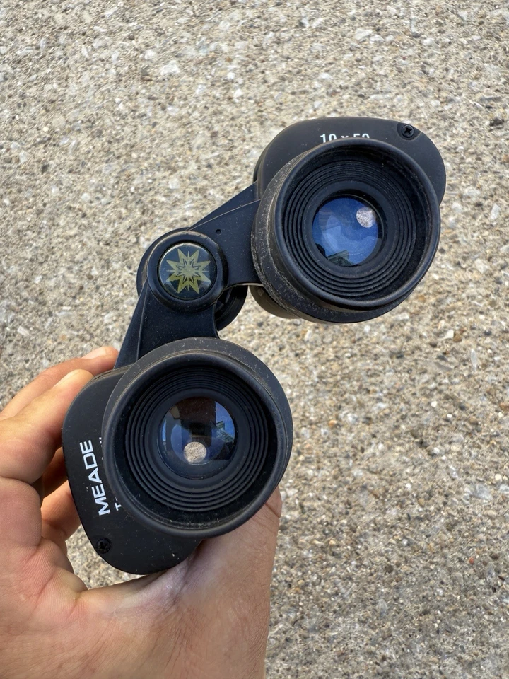 Meade Travel View 10x50 Binoculars w/ Strap & Carry Case Birding Hunting - Image 4 of 4
