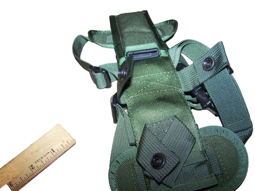 ASEK Ontario Sheath f/ ASEK Fixed Blade System Leg Straps Green Nylon Survival - Picture 5 of 6