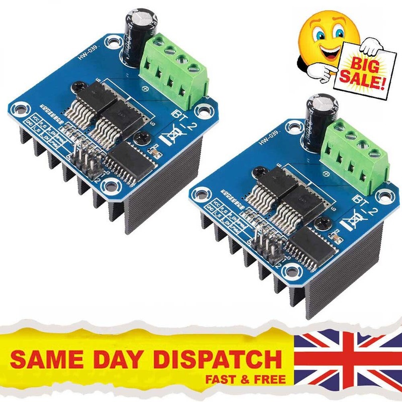 2PCS BTS7960 43A H-Bridge Motor Driver Module PWM For Arduino Compatible