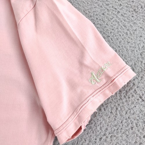 Azzure Polo Shirt Mens 4XL Pink Lobster Embroidery Distressed Shoulder Buttons - Picture 20 of 24