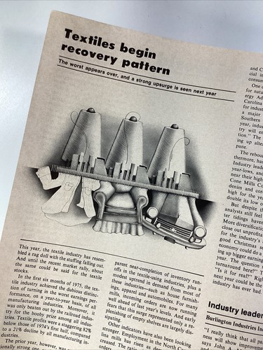Financial World Magazine Vtg 1975 Rare Ads IBM Textiles Springs Stevens Riviana - Picture 12 of 20