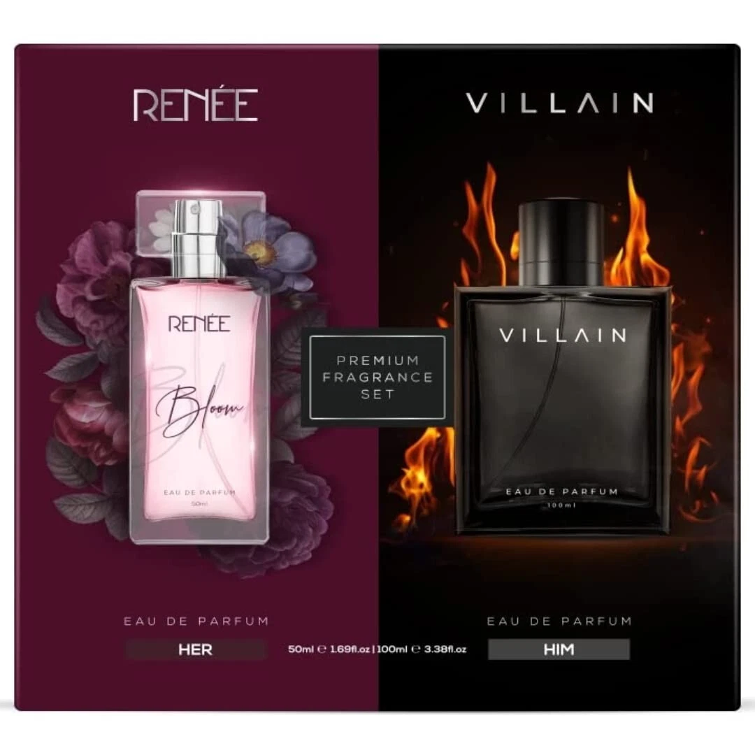 RENEE x VILLAIN Him & Her Premium Eau De Parfum Gift Set For Men & Women |  eBay
