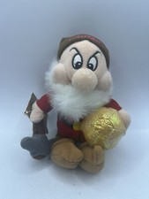 Disney Store Mini Bean Bag Grumpy With Gemstone 8" Plush Toy Collectable