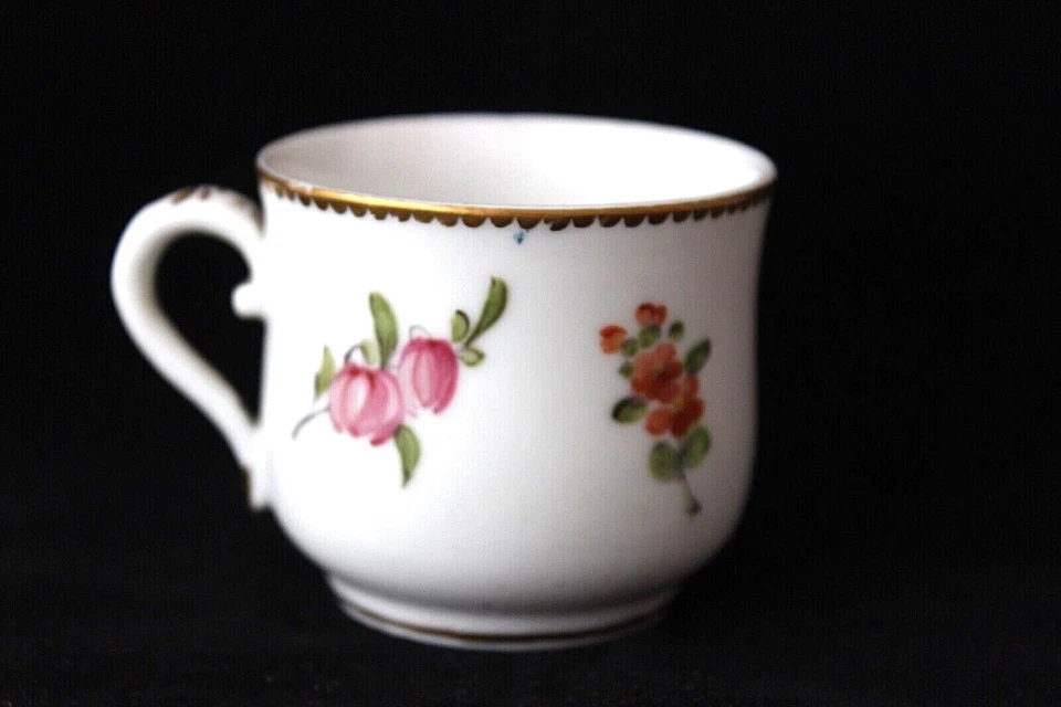 Антикварная французская старая парижская фарфоровая чашка с крышкой Rue de la Roquette 18 век - Изображение 4 из 4