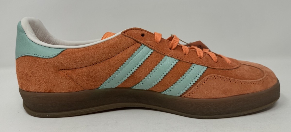 Adidas Gazelle Indoor Originals IH7499 Shoes Orange/Clear Mint/Gum