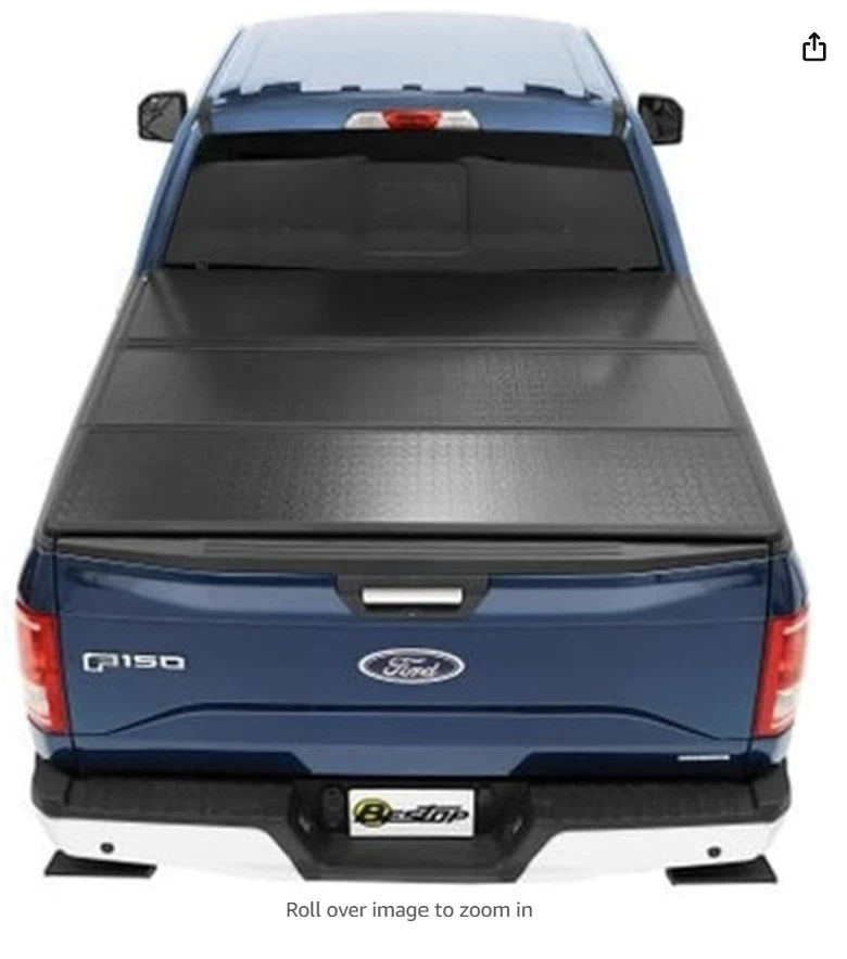 Bestop Ford F250 F350 EZ-Fold Hard Tri-Fold Aluminum Tonneau Cover (14274-01) Foto 2 de 3