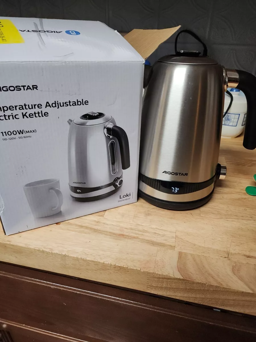 Aigostar Temperature Adjustable Electric Kettle Open Box Tested And Working