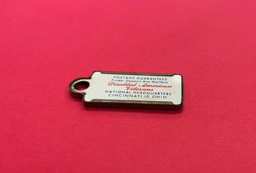DAV Kansas 1957 Mini License Plate 1.25" Keychain Disabled Veterans Tag FOB - Picture 3 of 4