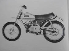 1972 GENUINE YAMAHA JT2 JT2-MX MINI ENDURO MOTO-CROSS MOTORCYCLE PARTS MANUAL