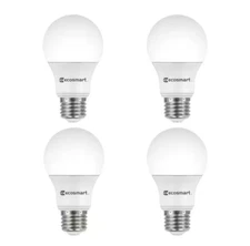 EcoSmart LED Light Bulb 60-Watt Equivalent Dimmable Daylight 5000K (4-Pack)